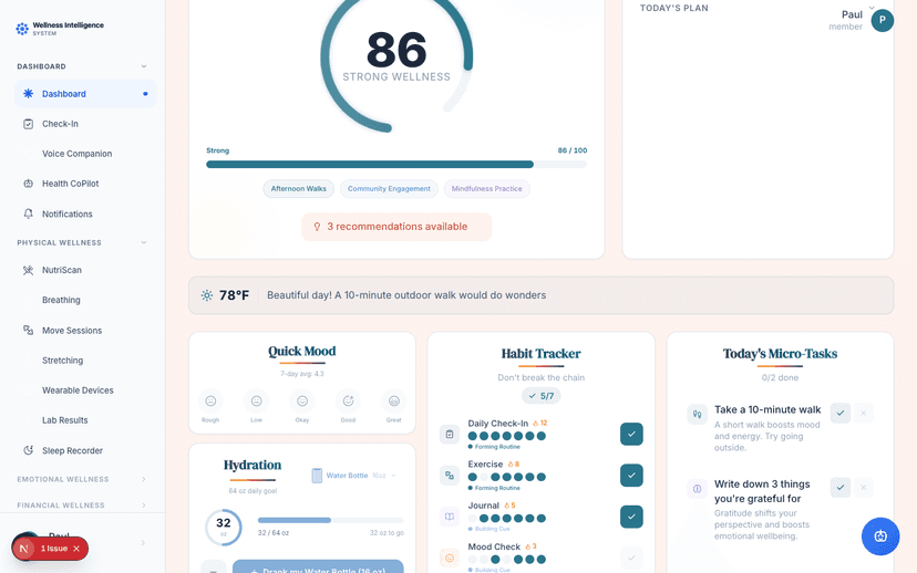 Connected Wellness Patterns